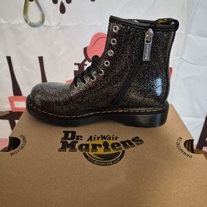 Dr. Martens Black Glitter Boots